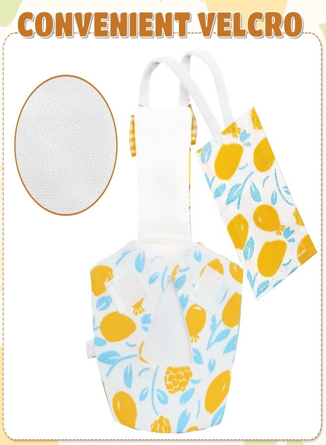 CoolShef حفاضات ببغاء من قطعتين من كول شيف | حفاضات طيور لطيفة قابلة لإعادة الاستخدام والغسل للببغاء | أحزمة قابلة للتعديل تناسب طيور البادجي والكونيور والباراكيت (5.9 × 12 سم) - Image 4